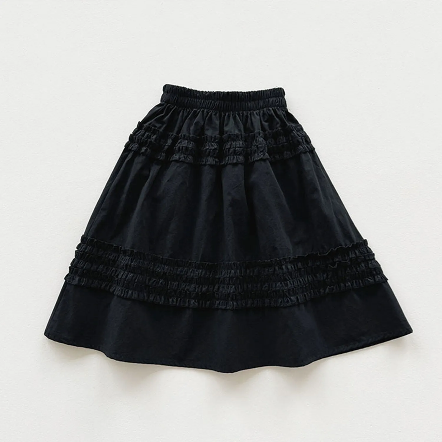 Black Ruffle-Accent Skirt sold by Zulily product image thumbnail 2