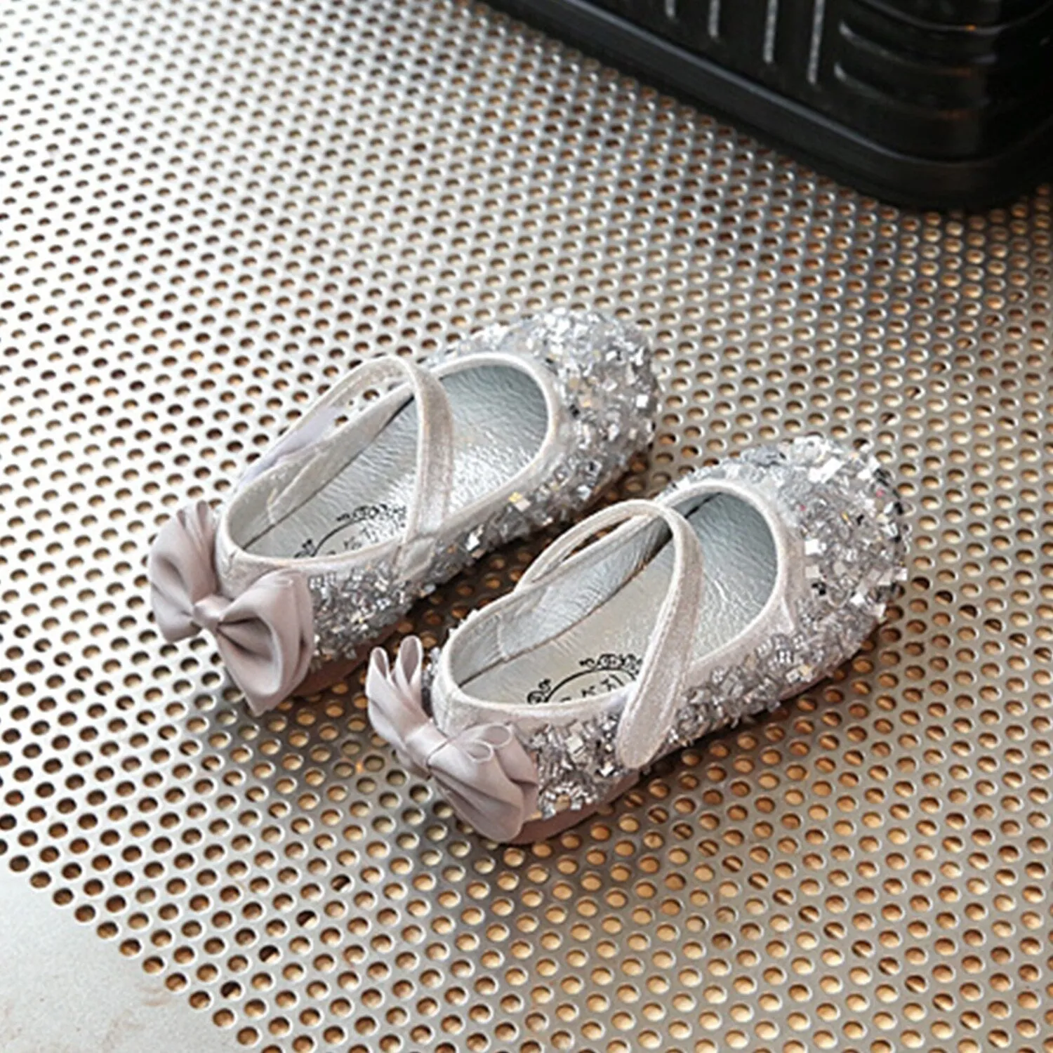 Silver Sequins Girls' Flat Shoes sold by Zulily product image thumbnail 3