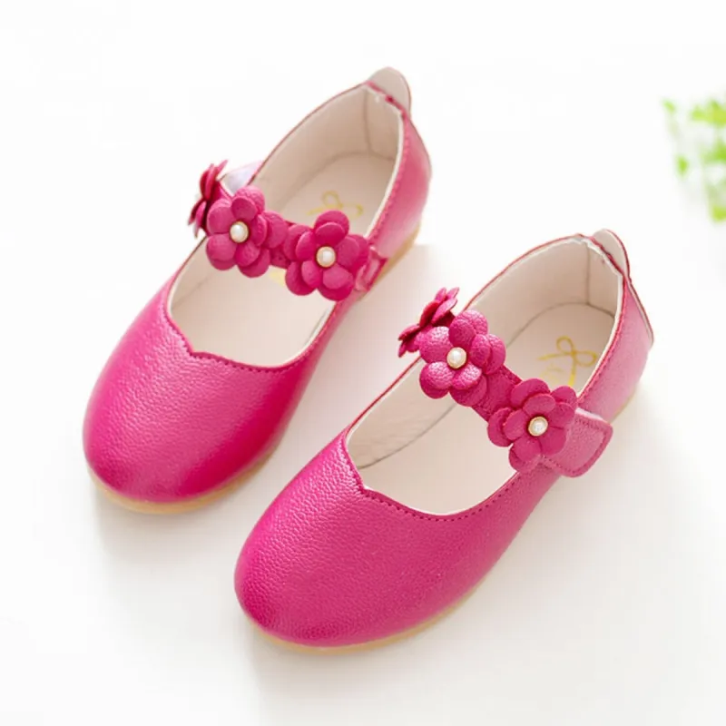Pink Floral Girls' Flat Shoes sold by Zulily