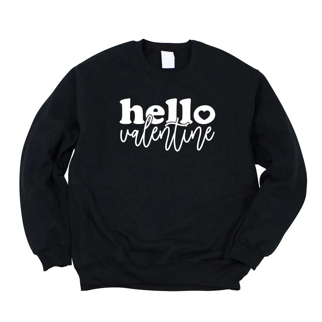 Hello Valentine Bold Script Graphic Sweatshirt sold by Zulily product image thumbnail 3
