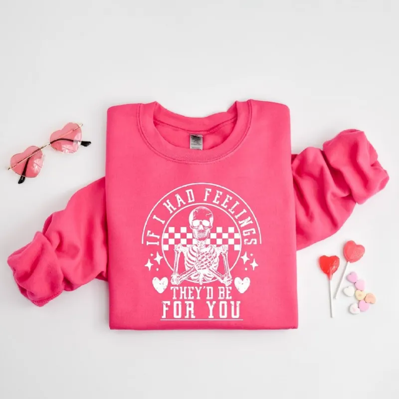 Valentine Feelings Skeleton Graphic Sweatshirt sold by Zulily