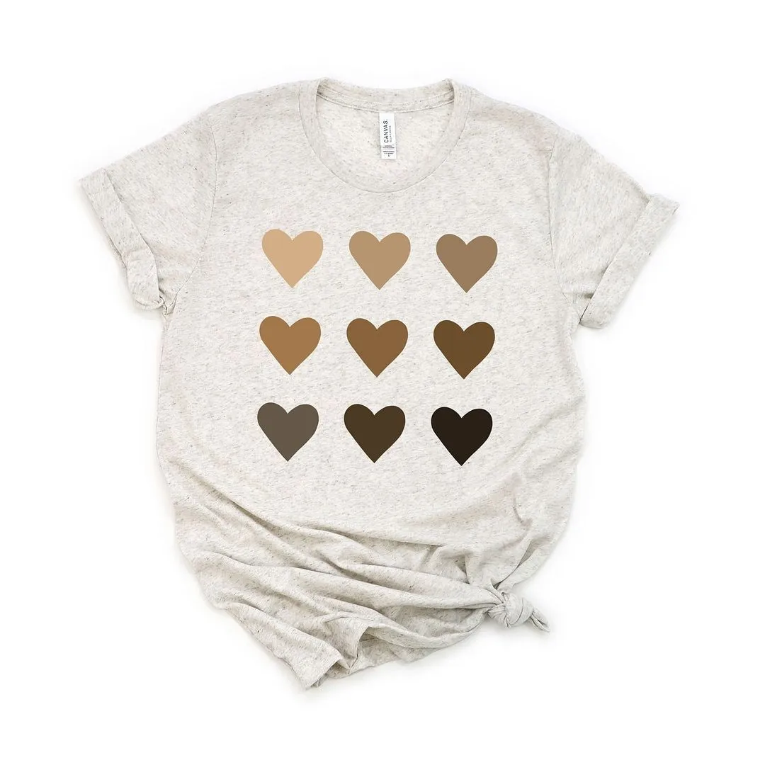 Melanin Hearts Short Sleeve Crewnneck Tee sold by Zulily product image thumbnail 2