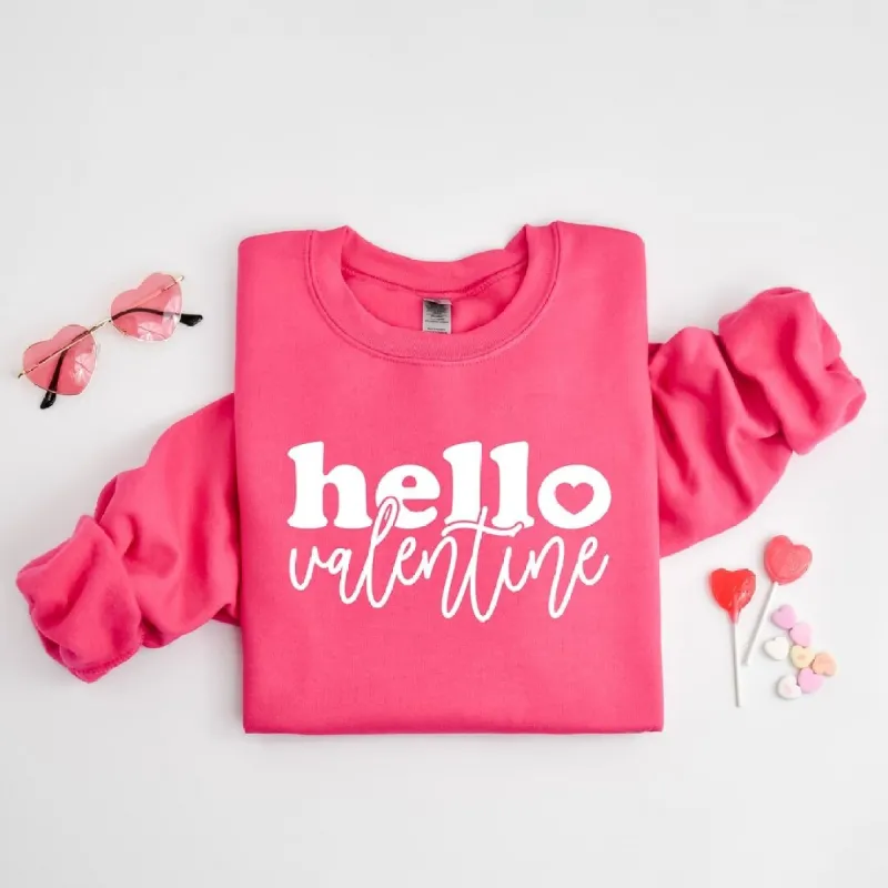 Hello Valentine Bold Script Graphic Sweatshirt sold by Zulily