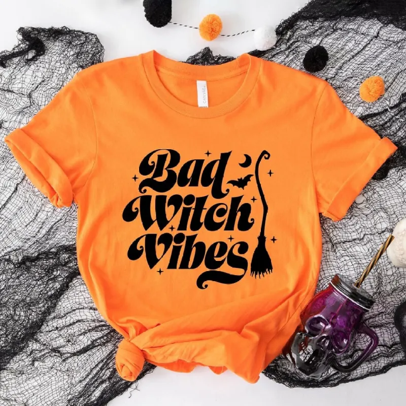 Bad Witch Vibes Short Sleeve Tee sold by Zulily