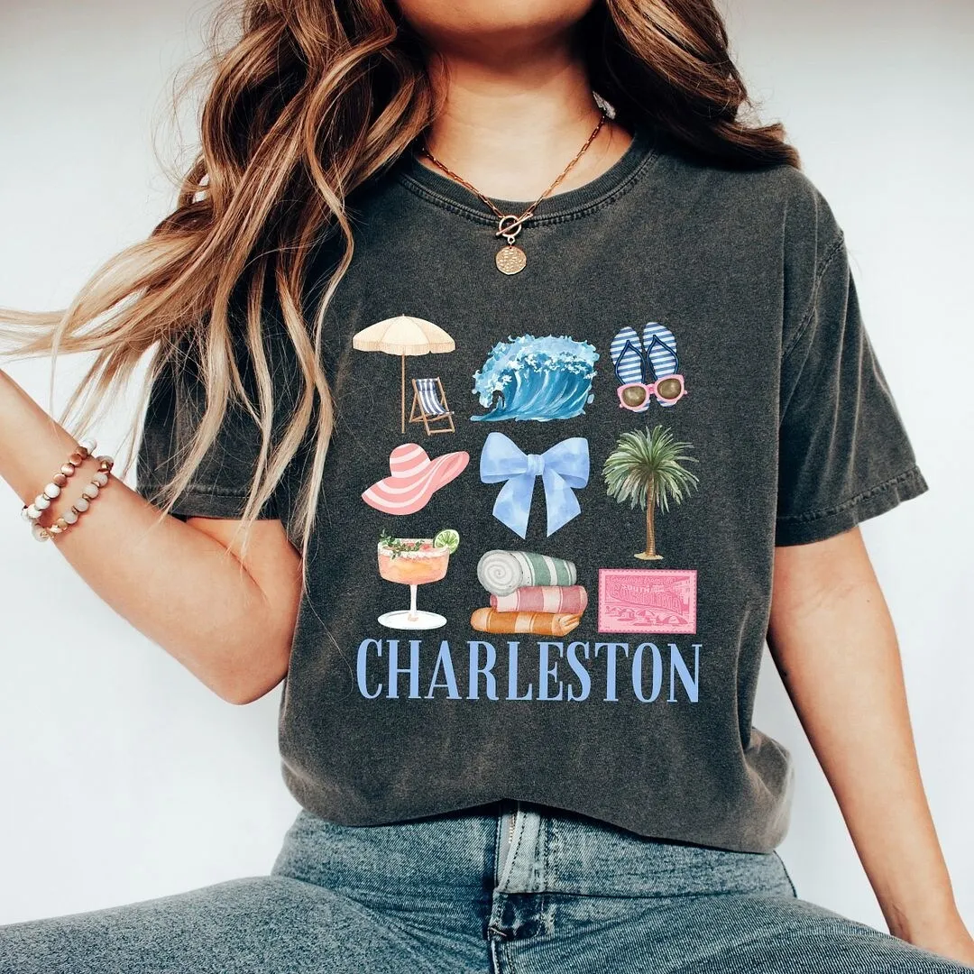 Coquette Charleston Chart Garment Dyed Tee sold by Zulily product image thumbnail 2