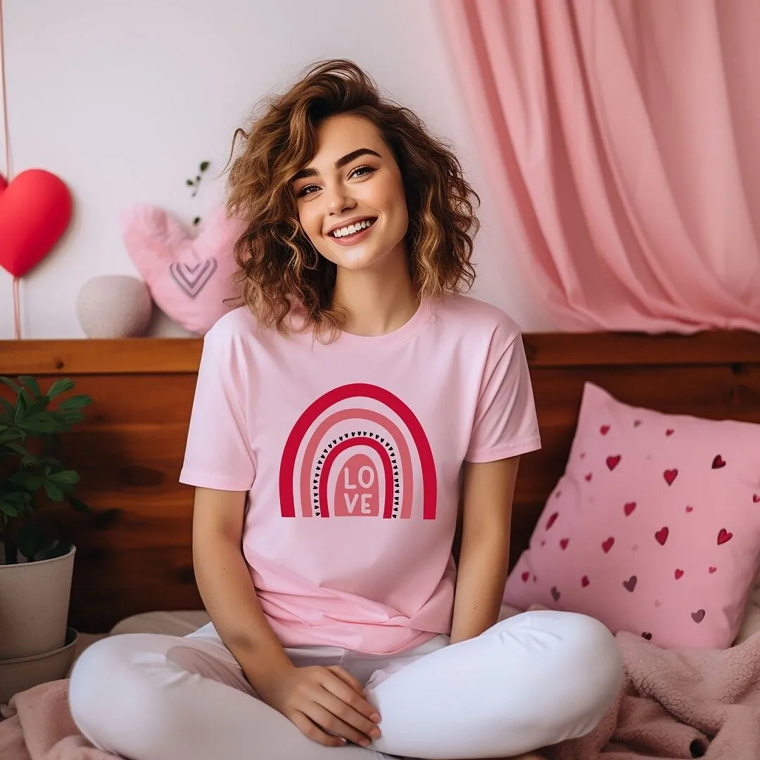 Love Rainbow Short Sleeve Crewnneck Tee sold by Zulily product image thumbnail 3