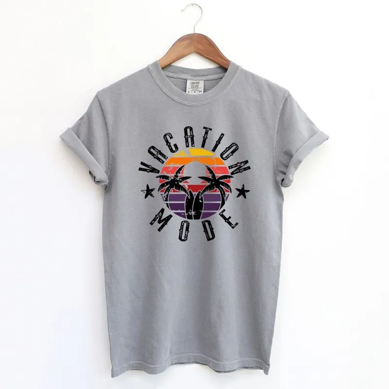 Vacation Mode Circle Garment Dyed Tee sold by Zulily