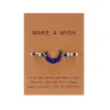 Sapphire Blue Druzy Style Moon Bracelet On Make A Wish Card - 5" to 9" sold by Zulily