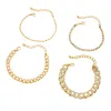 Crystal Goldtone Chain Link Bracelet Set sold by Zulily