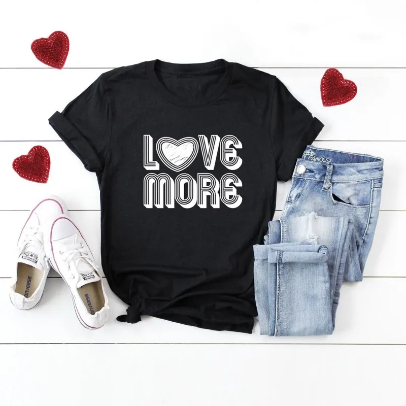 Love More Short Sleeve Crewnneck Tee sold by Zulily