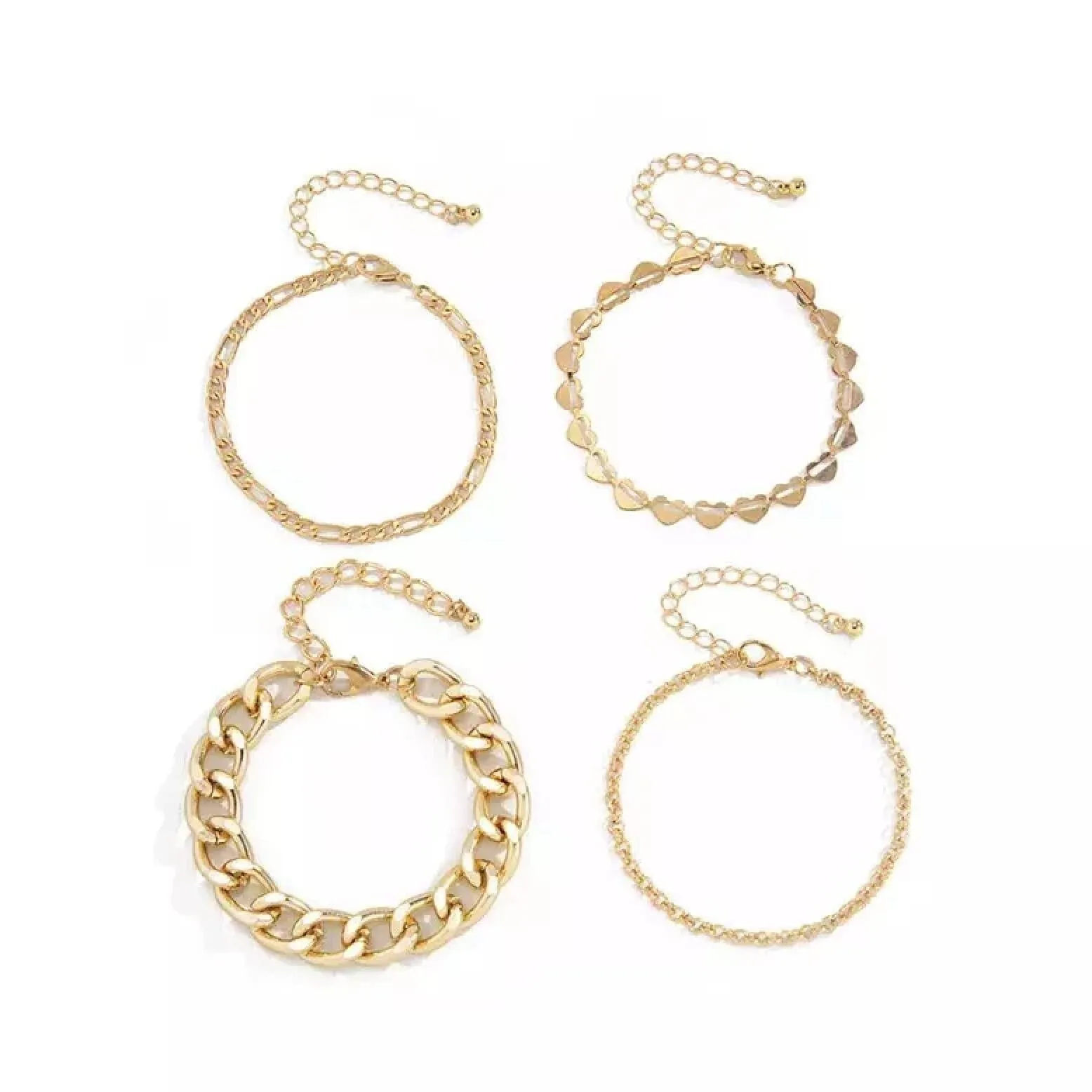 Goldtone Chain Link Bracelet Set sold by Zulily product image thumbnail 4