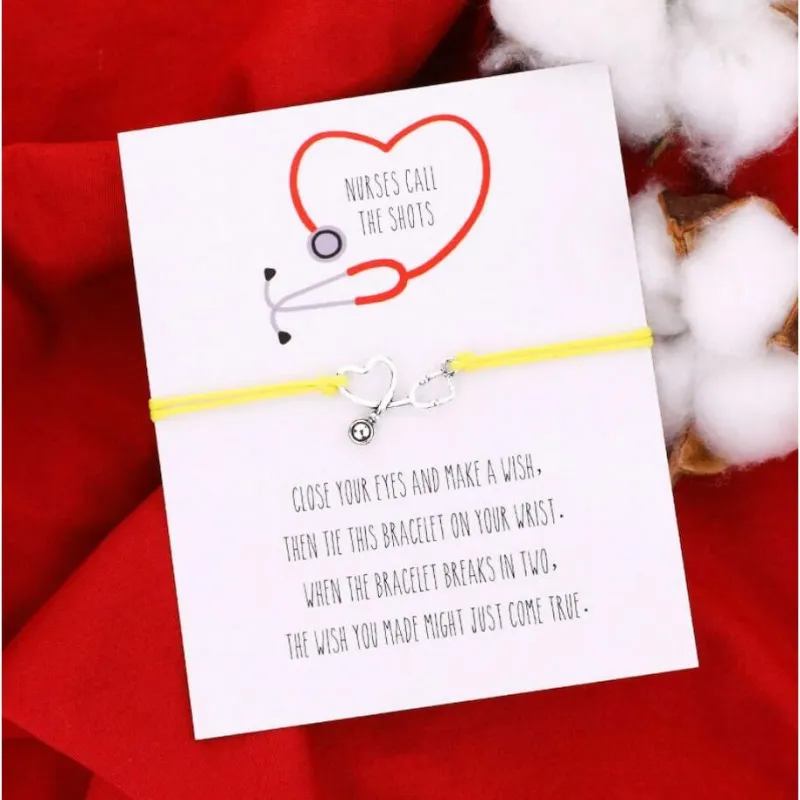 Yellow Silvertone Heart Wish Bracelet - 5" to 9" sold by Zulily