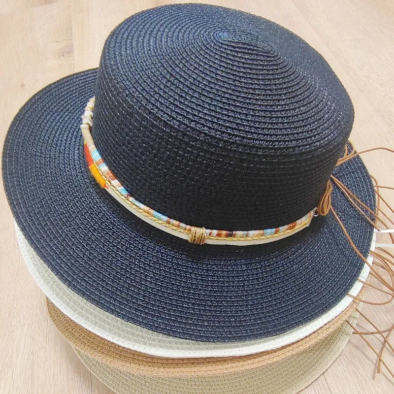 Black Bohemian Style Sun Hat sold by Zulily