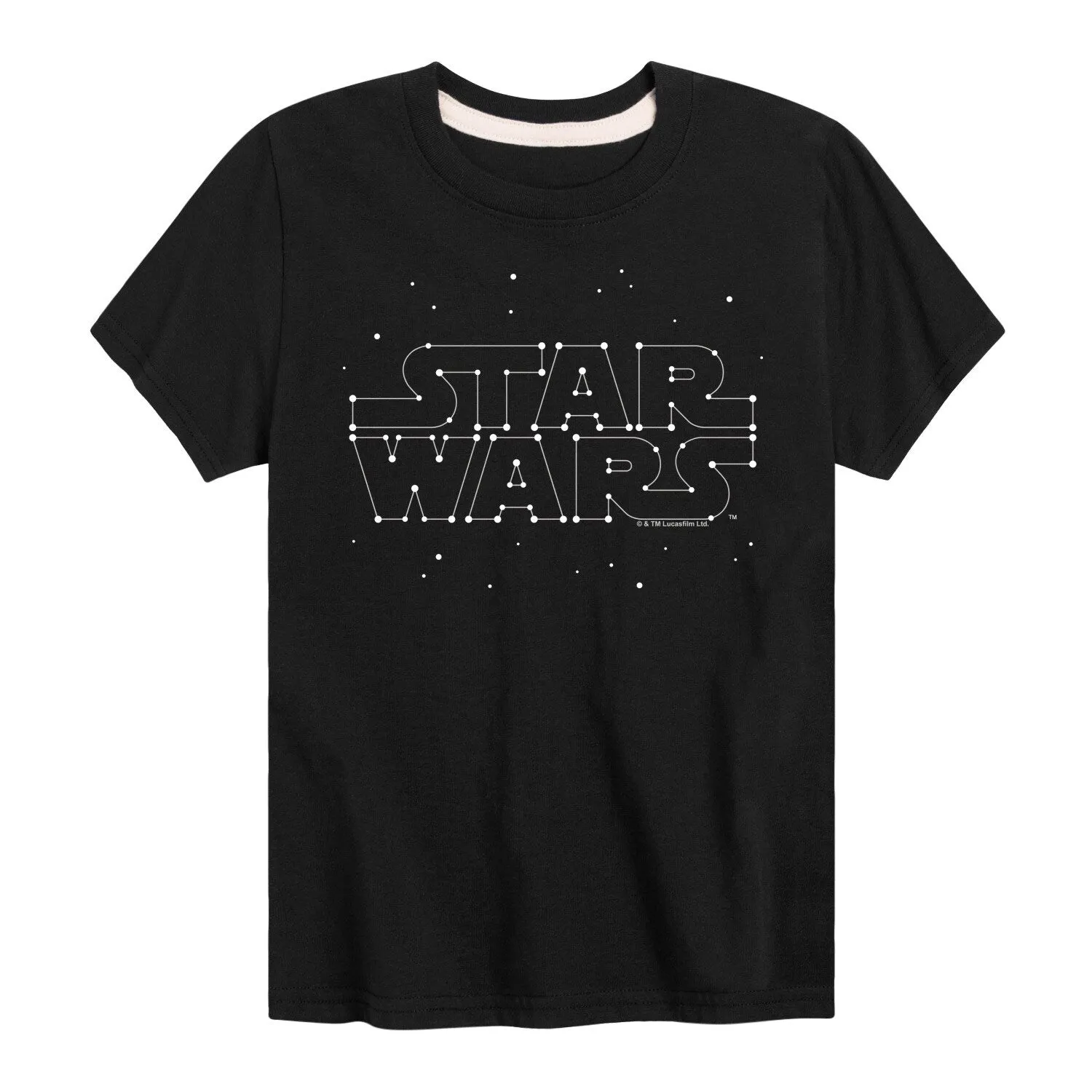 Boy's Star Wars Constellation Logo Short Sleeve Tee sold by Zulily