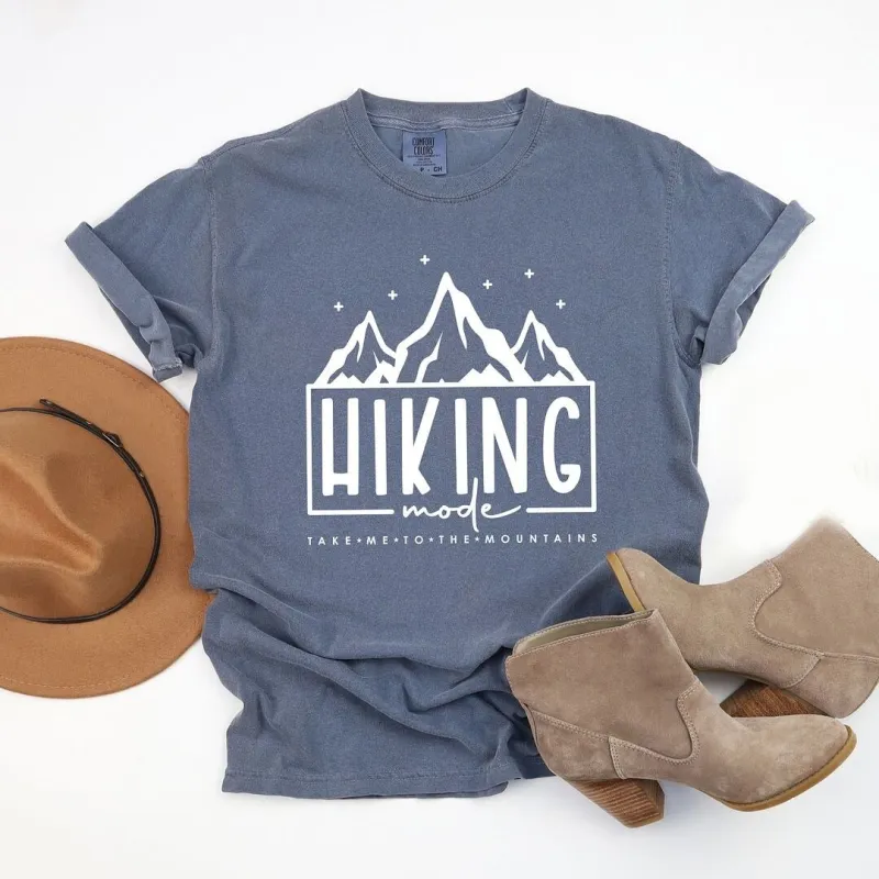 Hiking Mode Take Me To The Mountains Garment Dyed Tee sold by Zulily