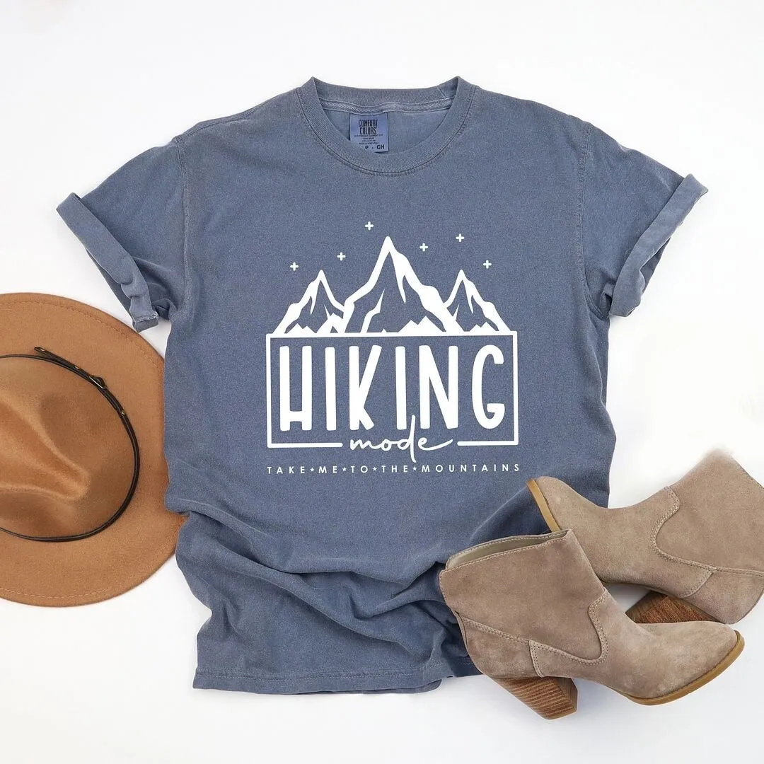 Hiking Mode Take Me To The Mountains Garment Dyed Tee sold by Zulily