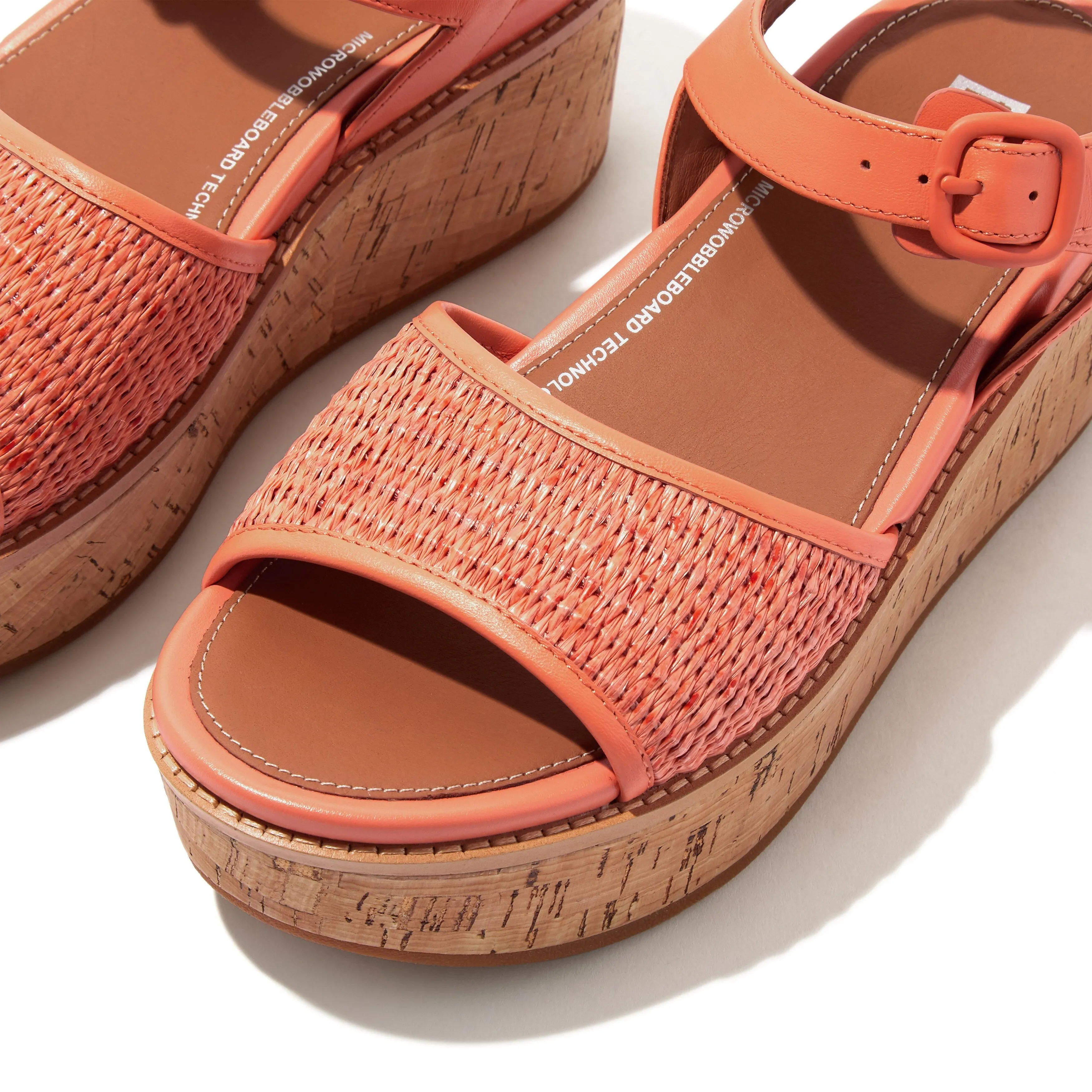 ELOISE Cork-Wrap Woven Back-Strap Wedge Sandals sold by Zulily product image thumbnail 4