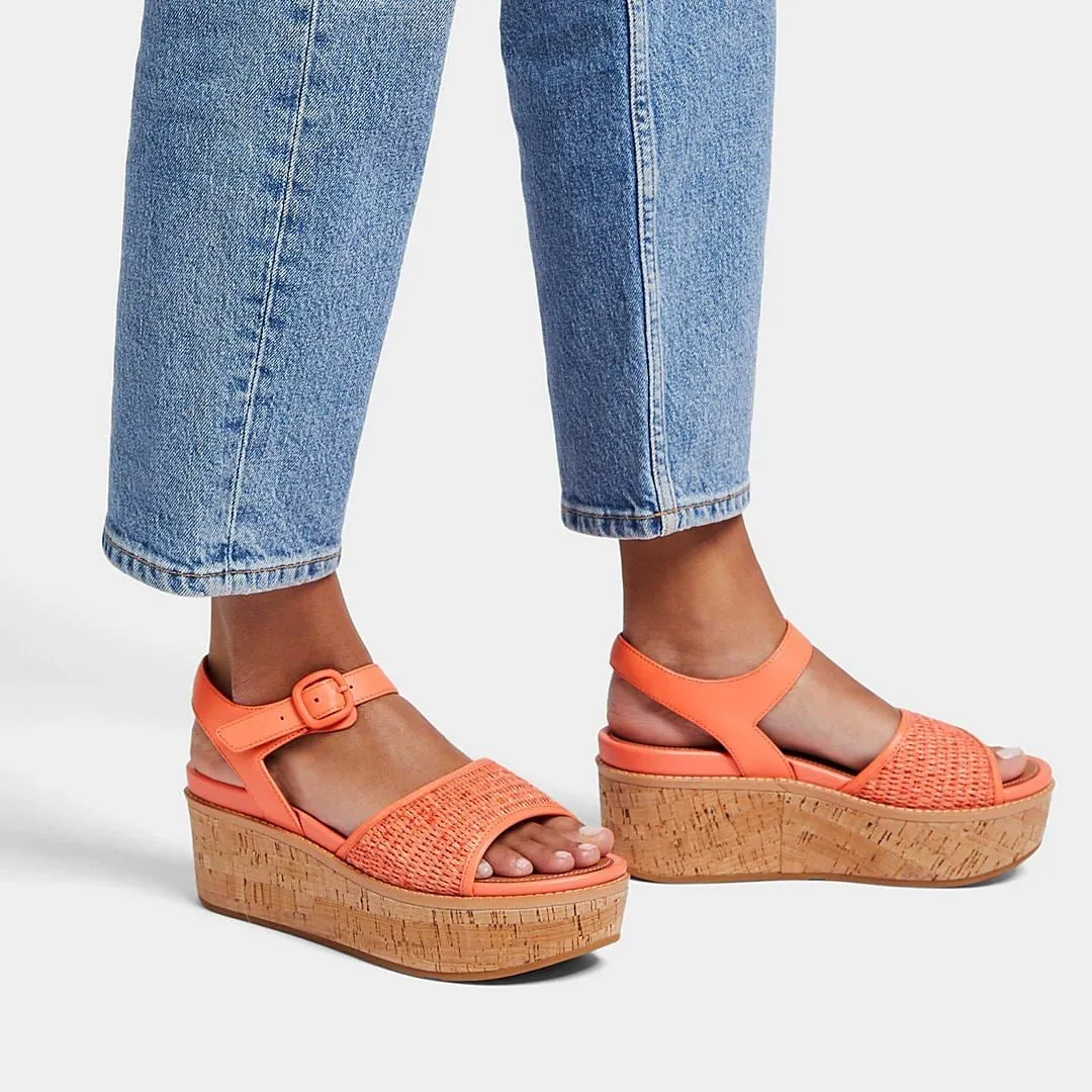 ELOISE Cork-Wrap Woven Back-Strap Wedge Sandals sold by Zulily product image thumbnail 2
