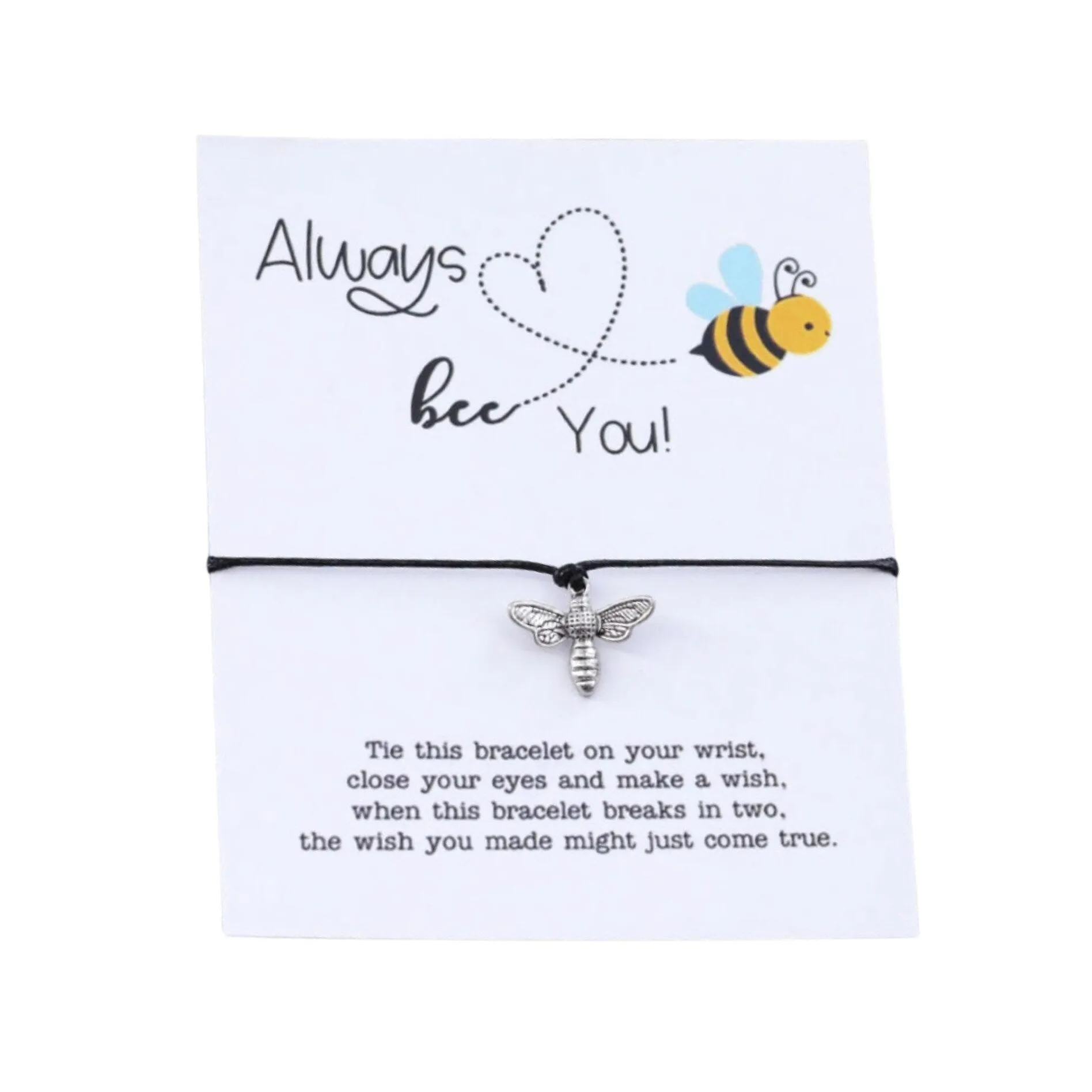 Black Silvertone Always Bee You Bracelet - 5" to 9" sold by Zulily product image thumbnail 2