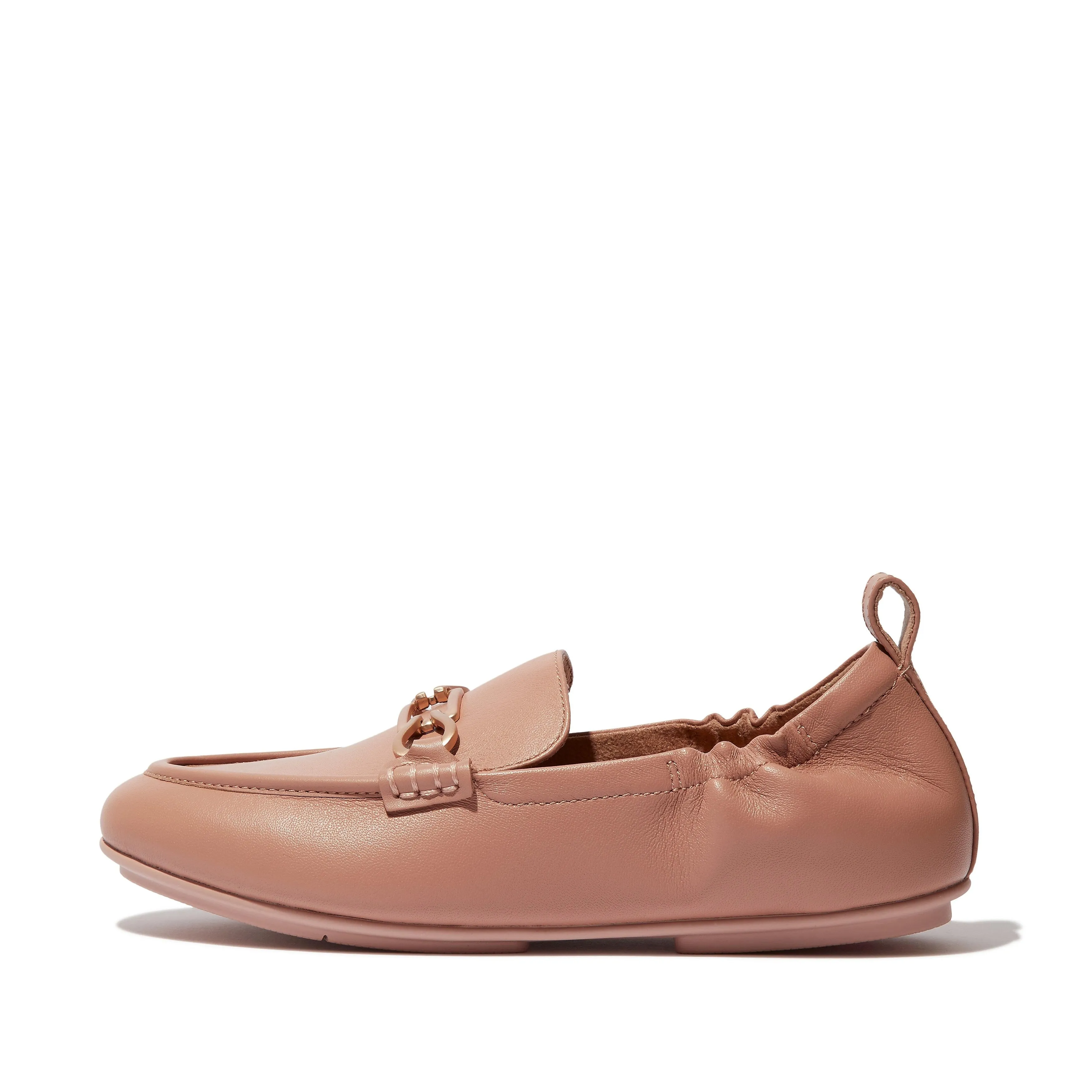 ALLEGRO Chain Leather Loafers sold by Zulily