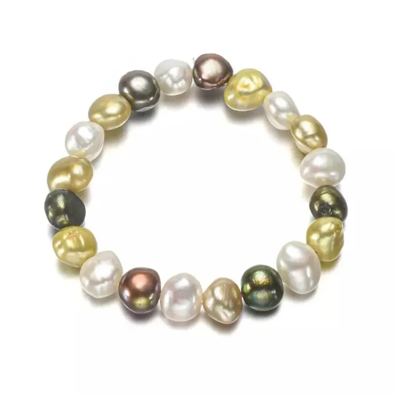 Yellow Multicolor Freshwater Cultured Pearl Bracelet sold by Zulily