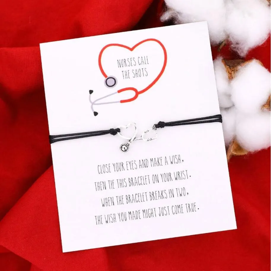 Black Silvertone Heart Wish Bracelet - 5" to 9" sold by Zulily