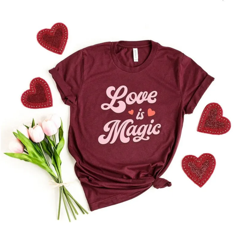 Love Is Magic Short Sleeve Crewnneck Tee sold by Zulily