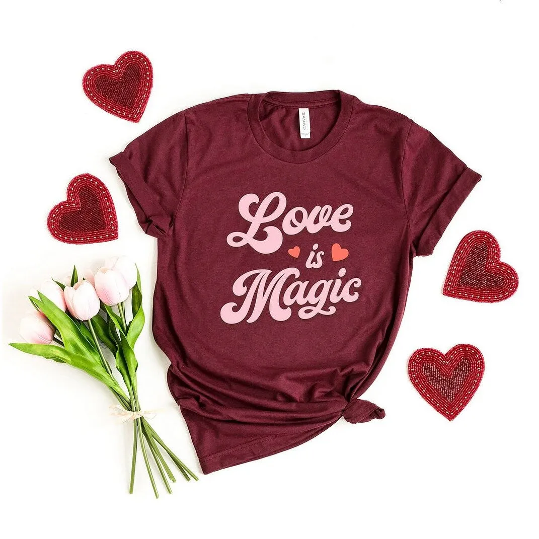 Love Is Magic Short Sleeve Crewnneck Tee sold by Zulily
