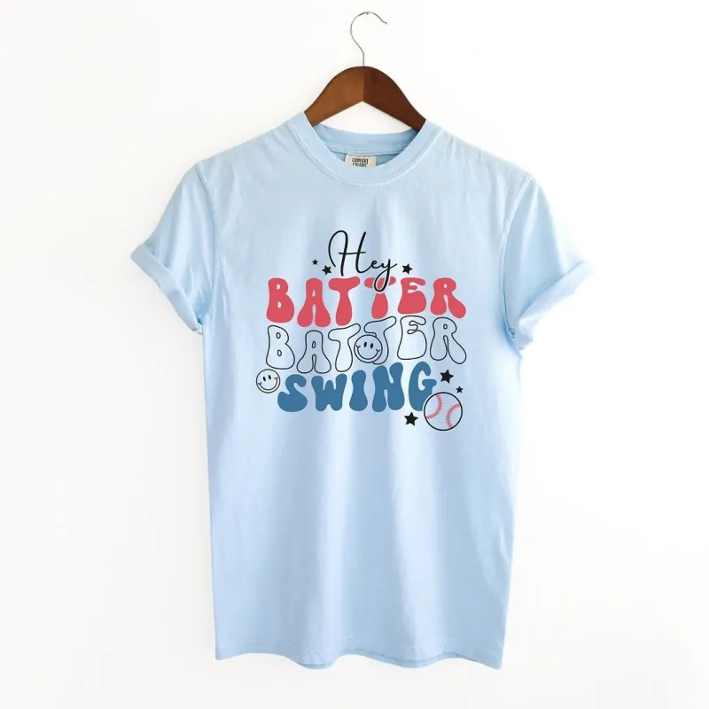 Batter Batter Red White Blue Garment Dyed Tee sold by Zulily