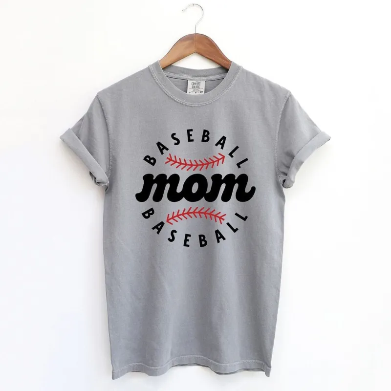 Baseball Mom Baseball Garment Dyed Tee sold by Zulily