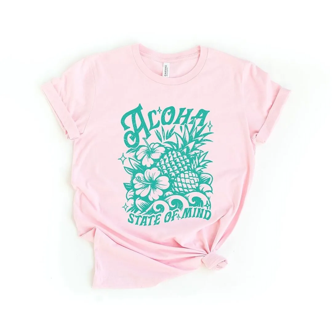 Aloha State Of Mind Pineapple Short Sleeve Crewnneck Tee sold by Zulily product image thumbnail 2