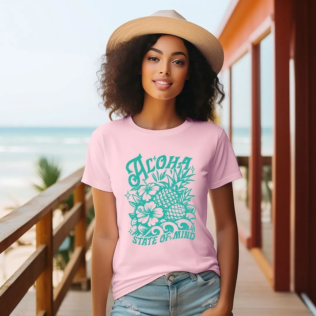 Aloha State Of Mind Pineapple Short Sleeve Crewnneck Tee sold by Zulily product image thumbnail 3