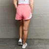 Blush Pink High Waistband Contrast Detail Active Shorts sold by Zulily