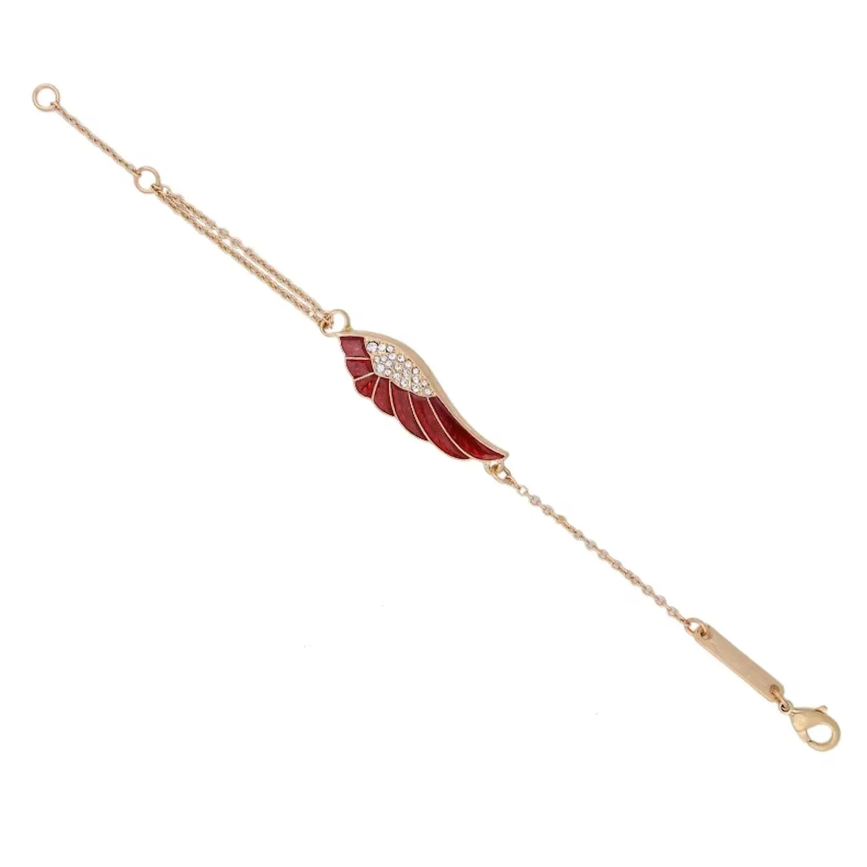 Goldtone Red Wing Bracelet sold by Zulily product image thumbnail 2