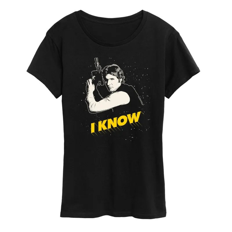 Women's Star Wars Han I Know Short Sleeve Tee sold by Zulily