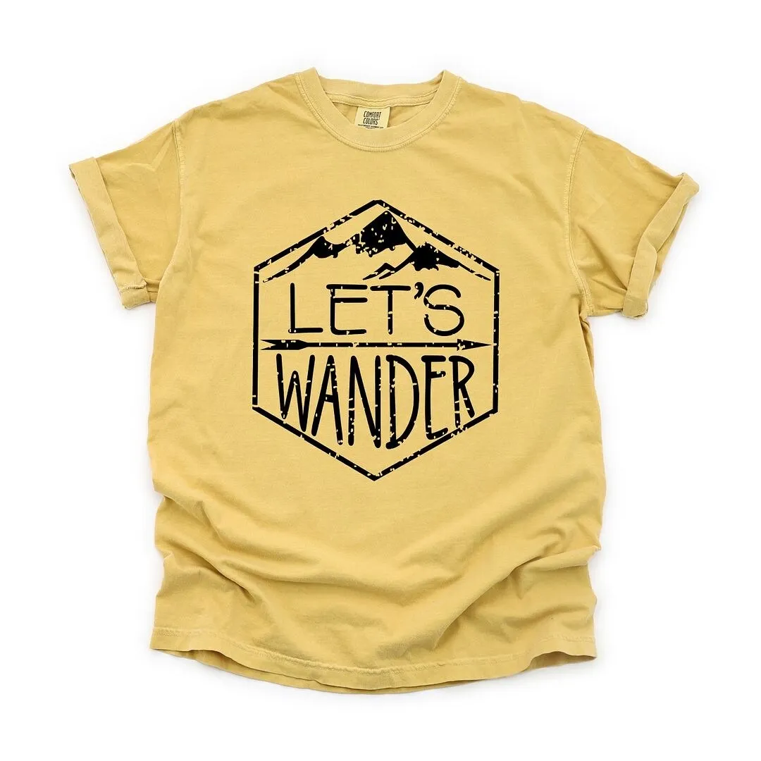 Let's Wander Garment Dyed Tee sold by Zulily product image thumbnail 2