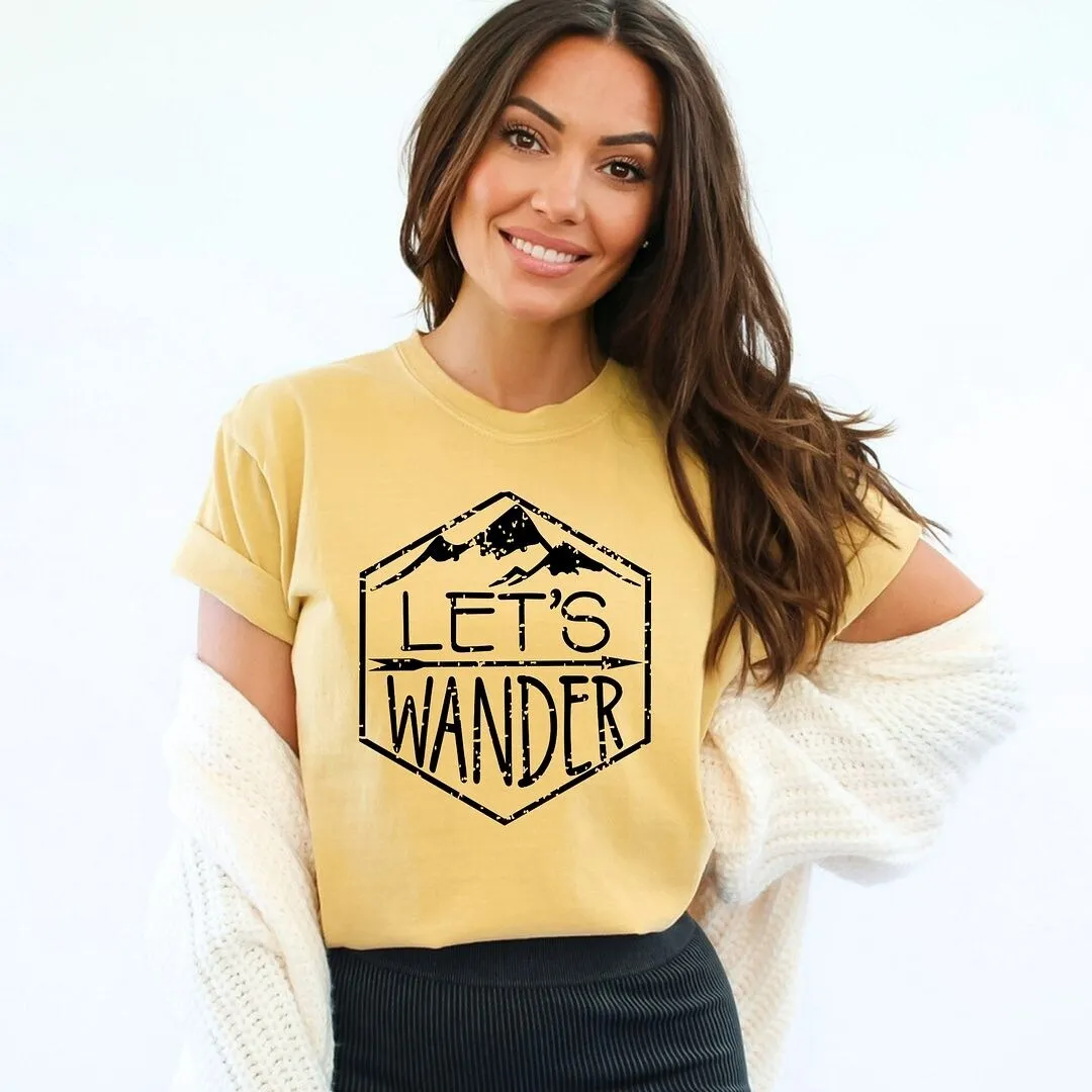 Let's Wander Garment Dyed Tee sold by Zulily product image thumbnail 3