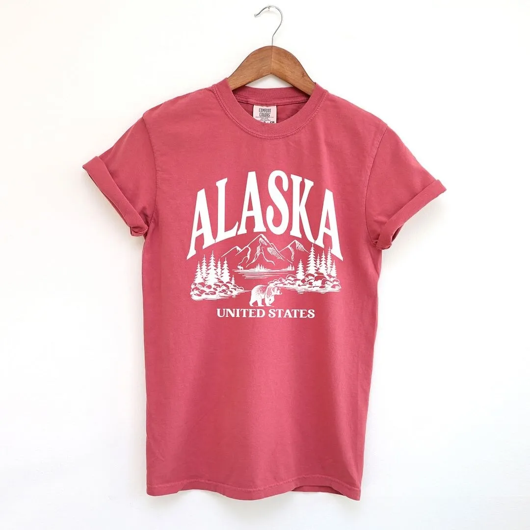 Alaska Forest Scene Garment Dyed Tee sold by Zulily