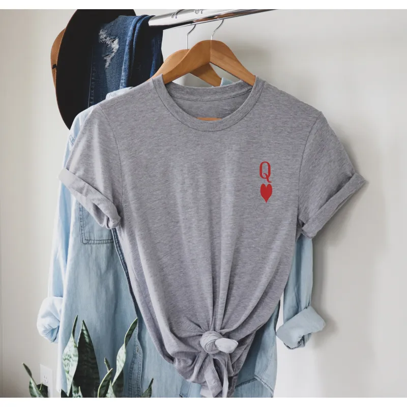 Queen of hearts women's oversized tee sold by Zulily