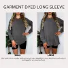 Boujee On A Budget Checkered Garment Dyed Long Sleeve sold by Zulily