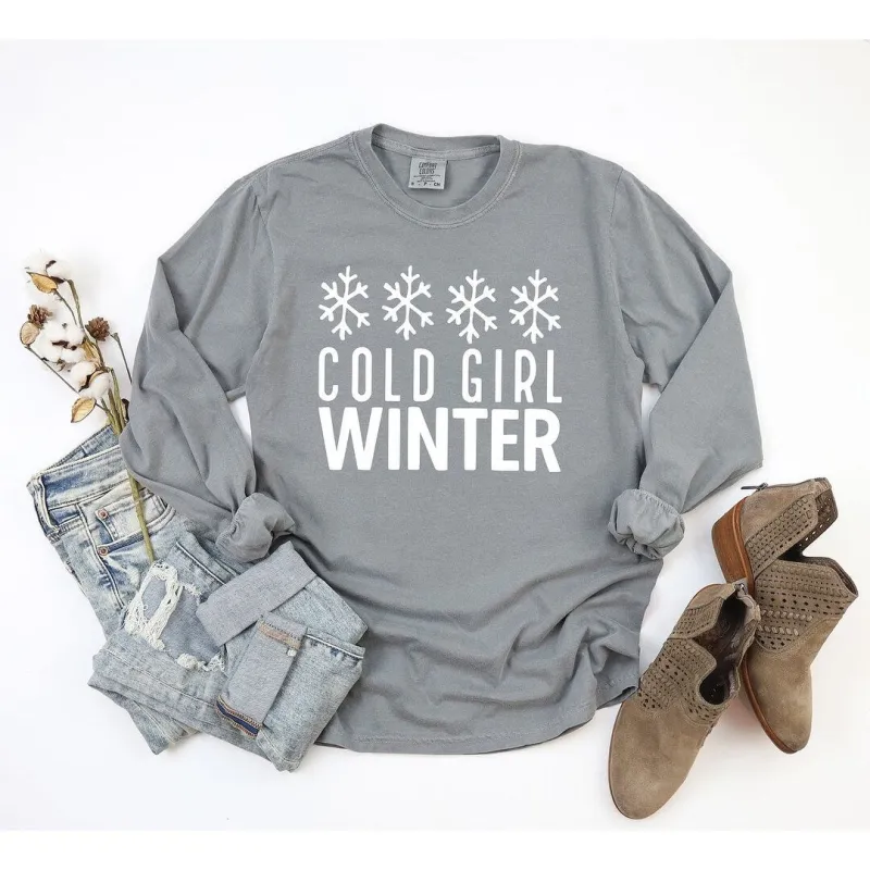Cold Girl Winter Garment Dyed Long Sleeve sold by Zulily
