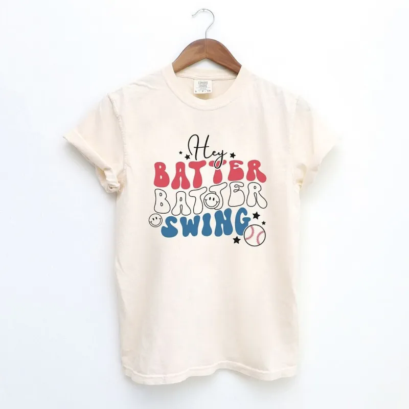Batter Batter Red White Blue Garment Dyed Tee sold by Zulily