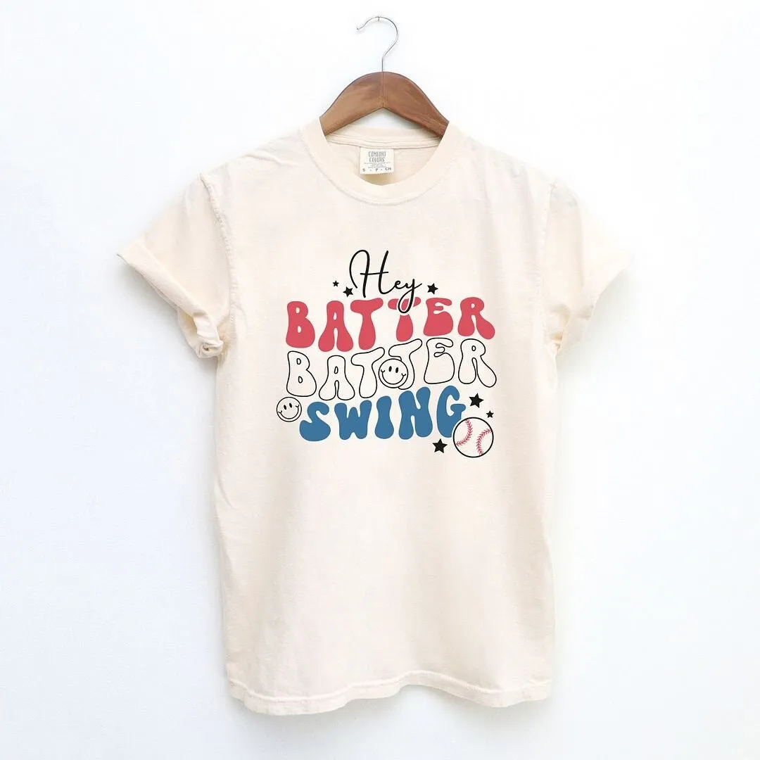 Batter Batter Red White Blue Garment Dyed Tee sold by Zulily