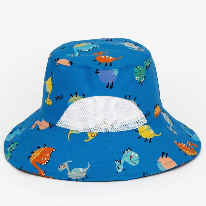 Blue Dinosaur Breathable Mesh Bucket Hat sold by Zulily
