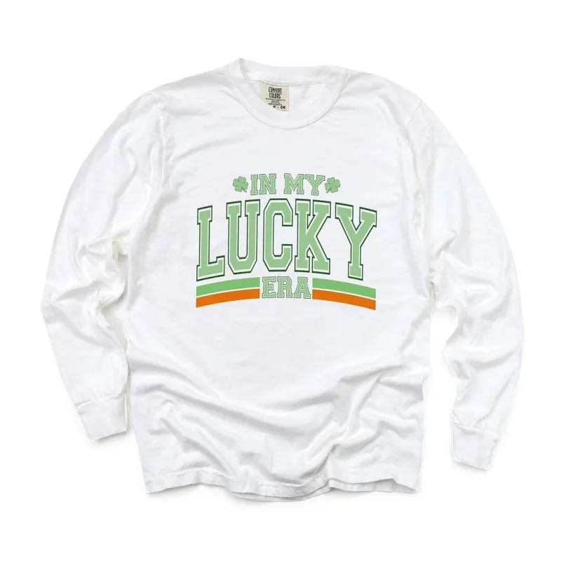 In My Lucky Era Garment Dyed Long Sleeve sold by Zulily