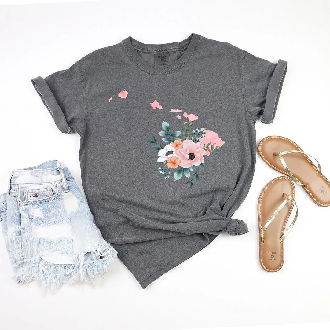 Hawaii Watercolor Garment Dyed Tee sold by Zulily