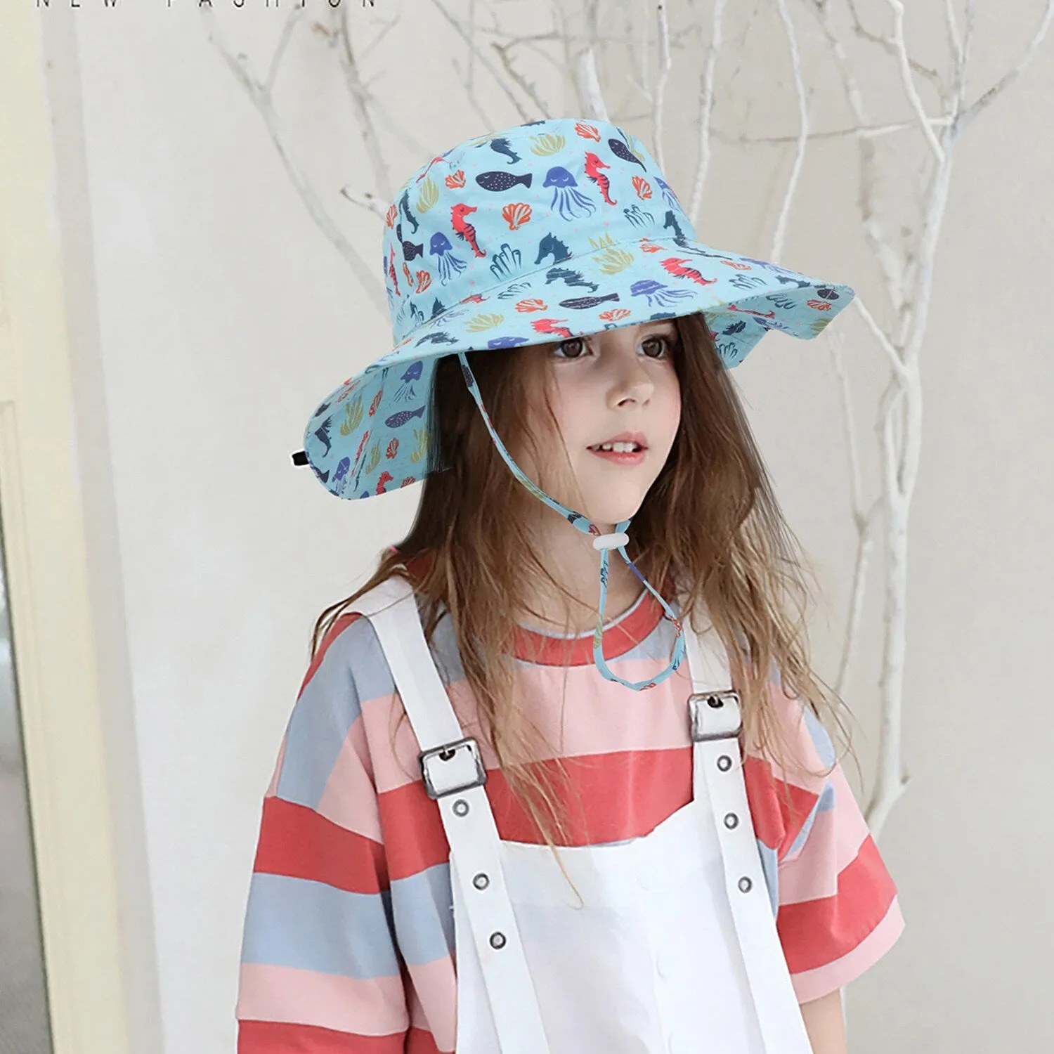 Light Blue Underwater World Bucket Hat sold by Zulily product image thumbnail 3