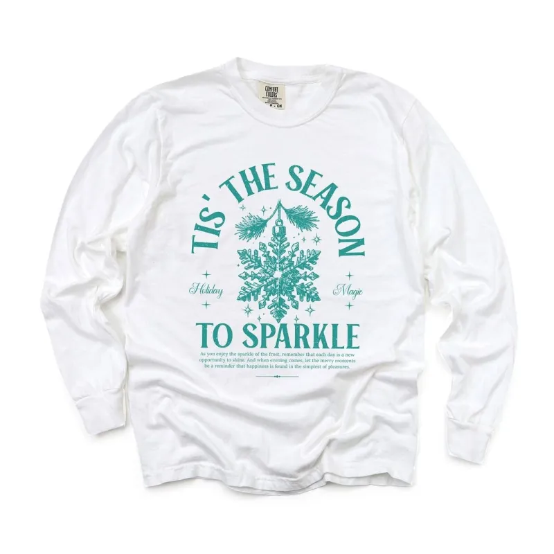 Season To Sparkle Garment Dyed Long Sleeve sold by Zulily