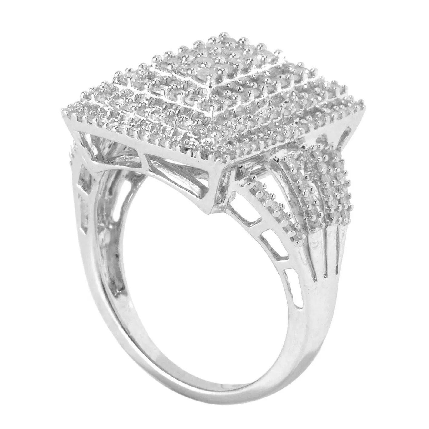 Sterling Silver 1.00 CTTW Natural White Diamond Ring sold by Zulily product image thumbnail 4