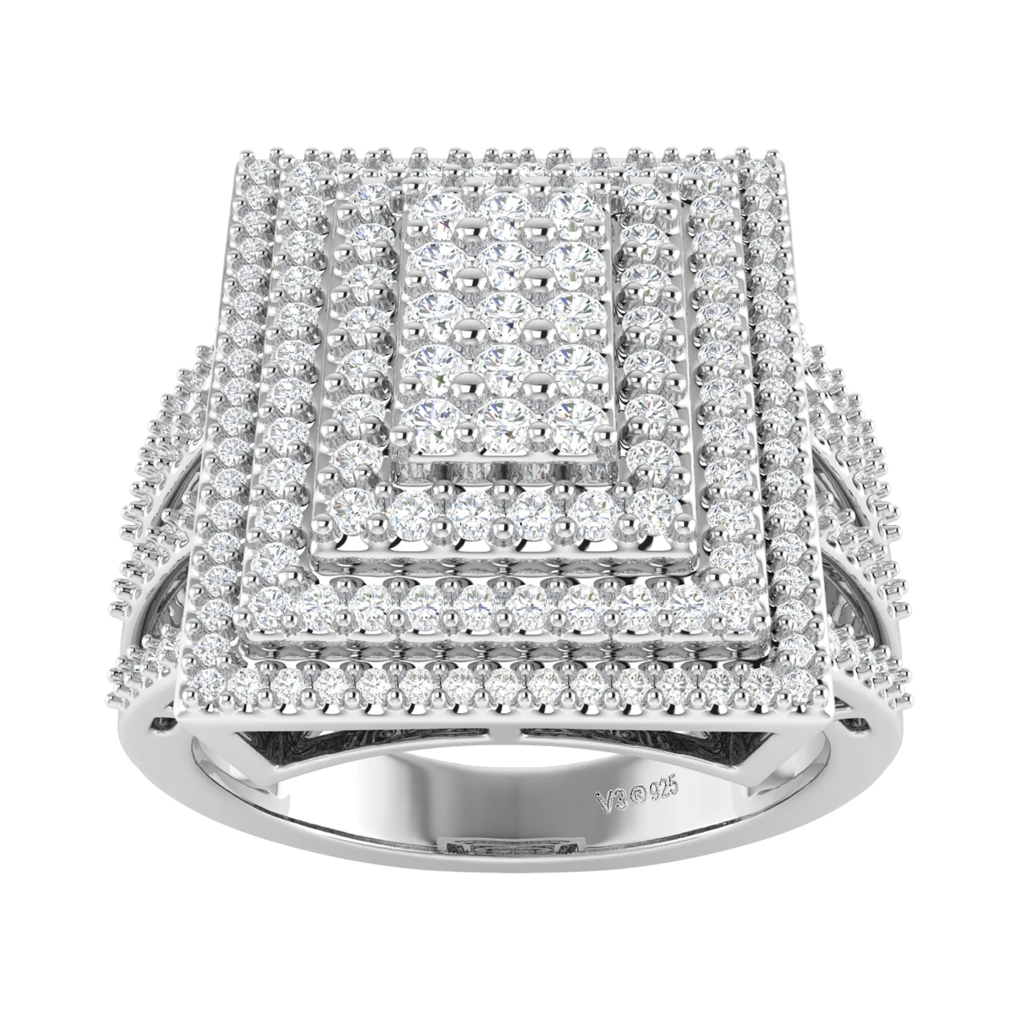 Sterling Silver 1.00 CTTW Natural White Diamond Ring sold by Zulily
